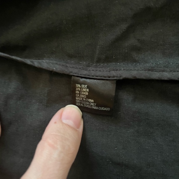 Nurture black silk cotton kimono cardigan drape batwing top blouse XL - Picture 7 of 8